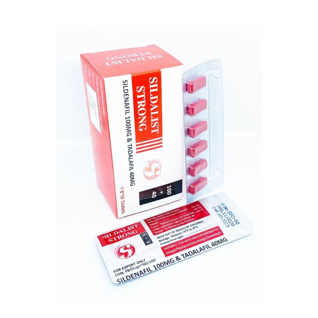 Sildenafil 100mg + Tadalafil 40mg Sildalist Strong Pill
