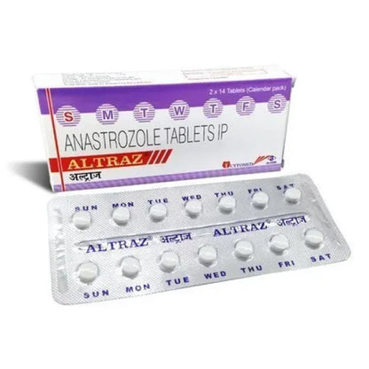 "Anastrozole 1mg Tablets - Effective hormonal therapy for breast cancer treatment."